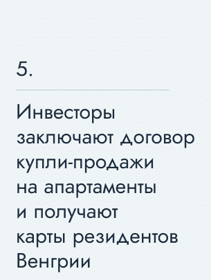 Инвесторы заключают договор купли-продажи на апартаменты и получают карты резидентов Венгрии, 388 900 €
