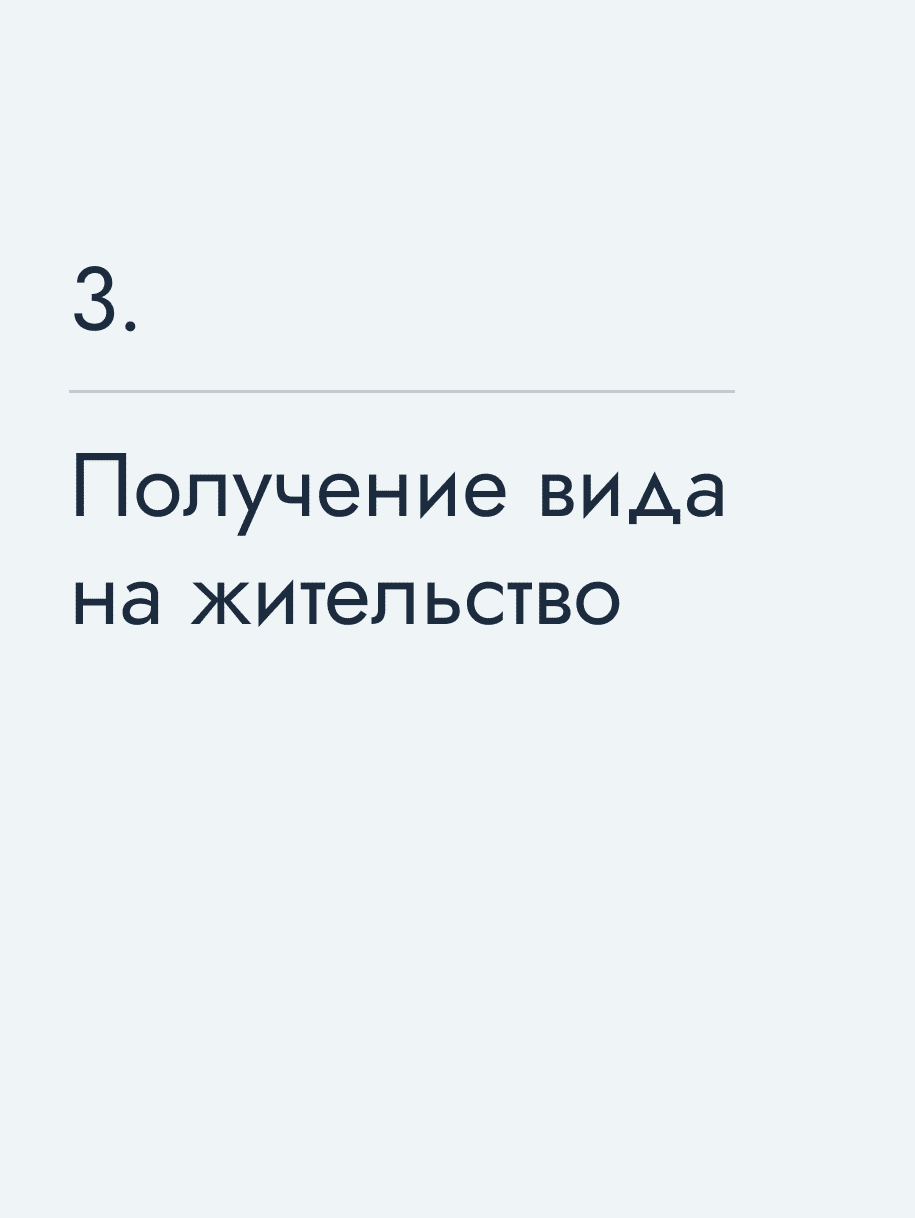Получение вида на жительство