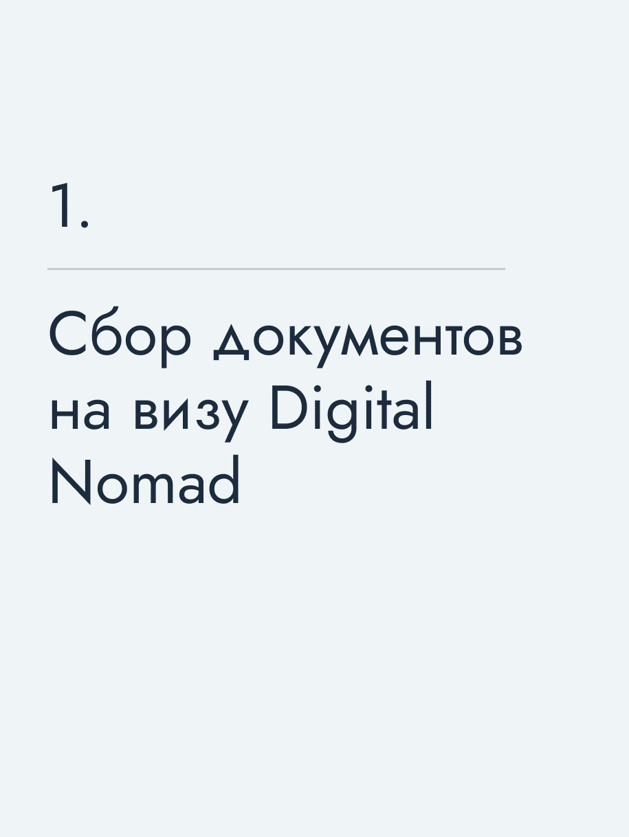 Сбор документов на визу Digital Nomad