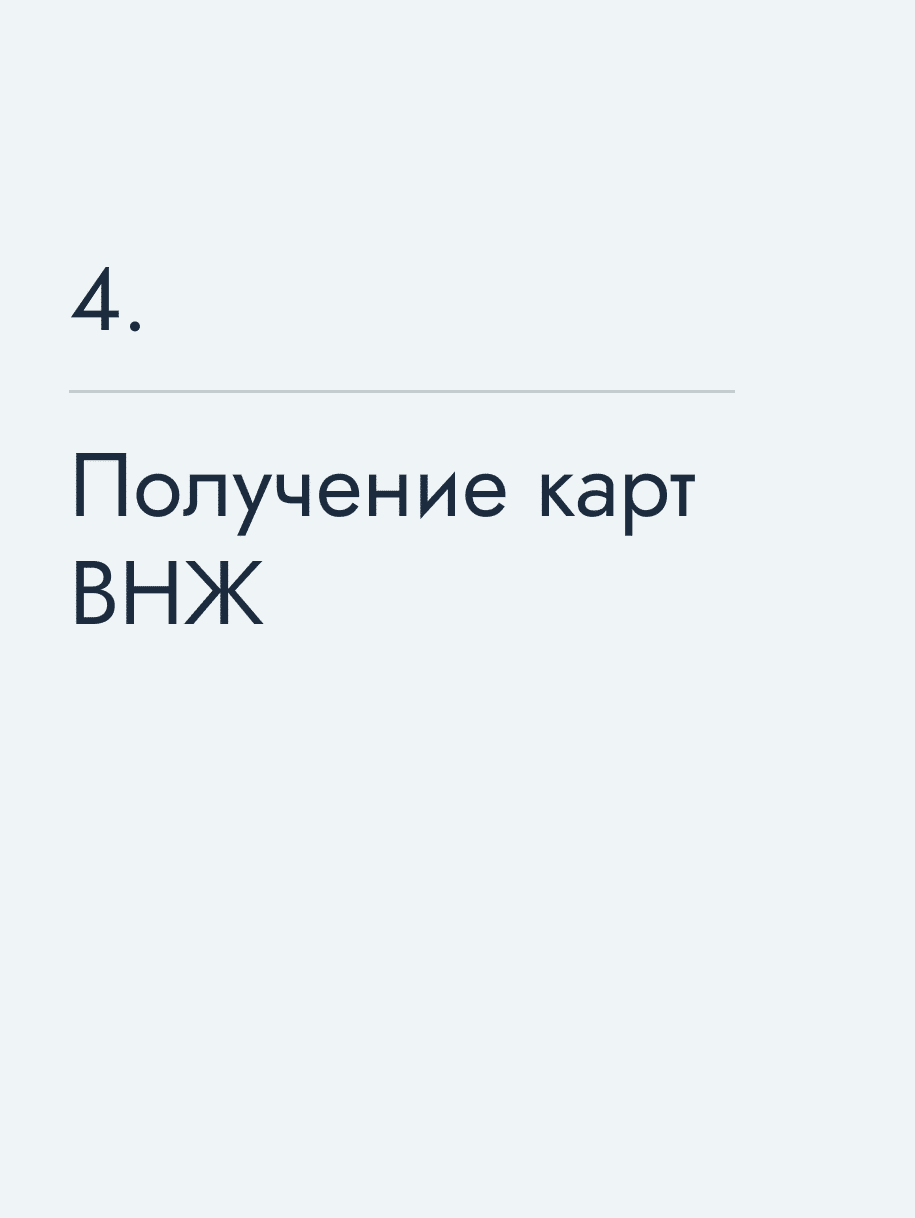 Получение карт ВНЖ