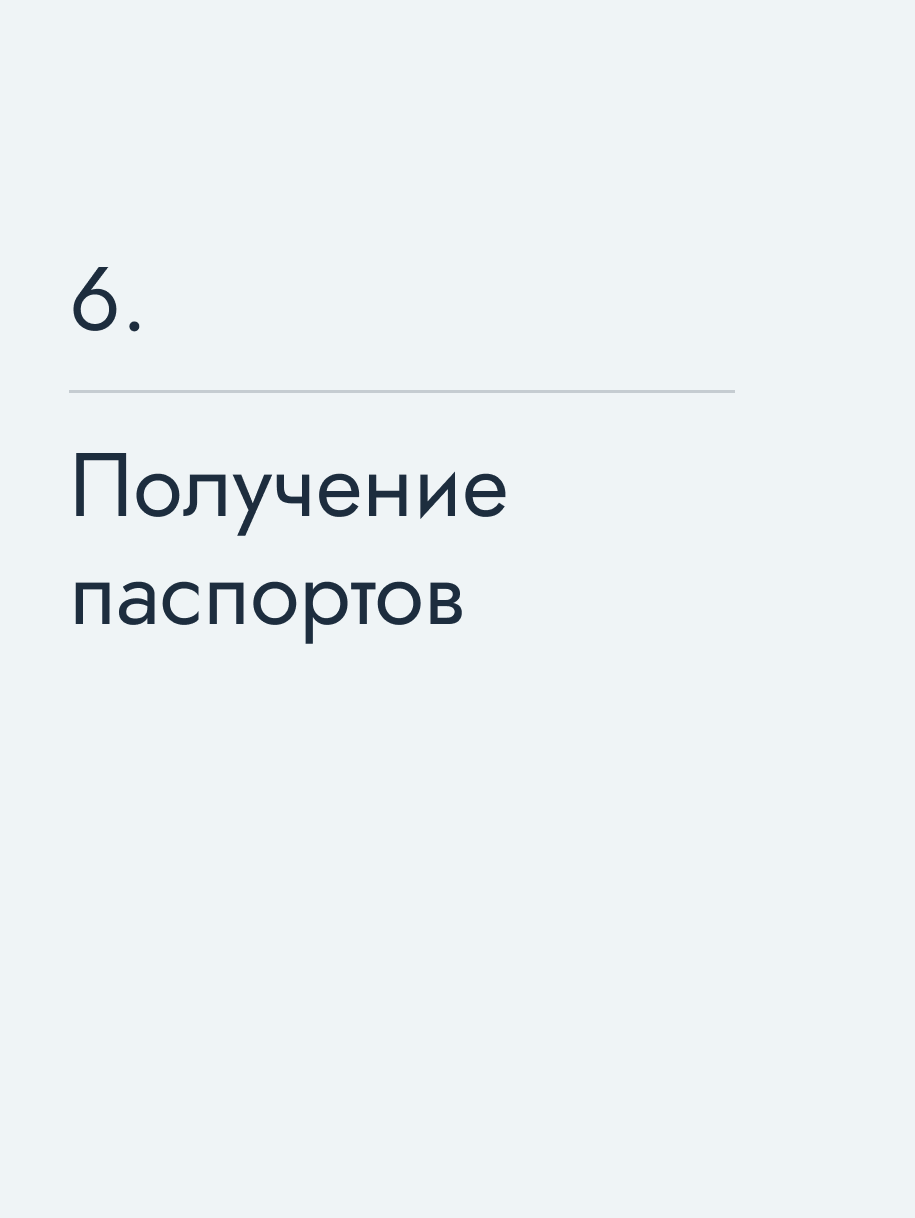 Получение паспортов