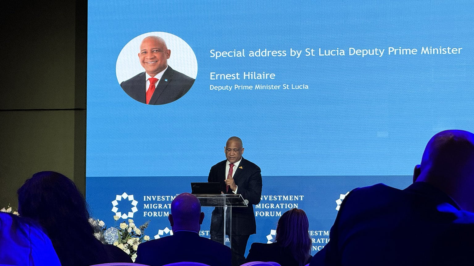 Выступление Эрнеста Хилера, заместителя премьер-министра Сент-Люсии