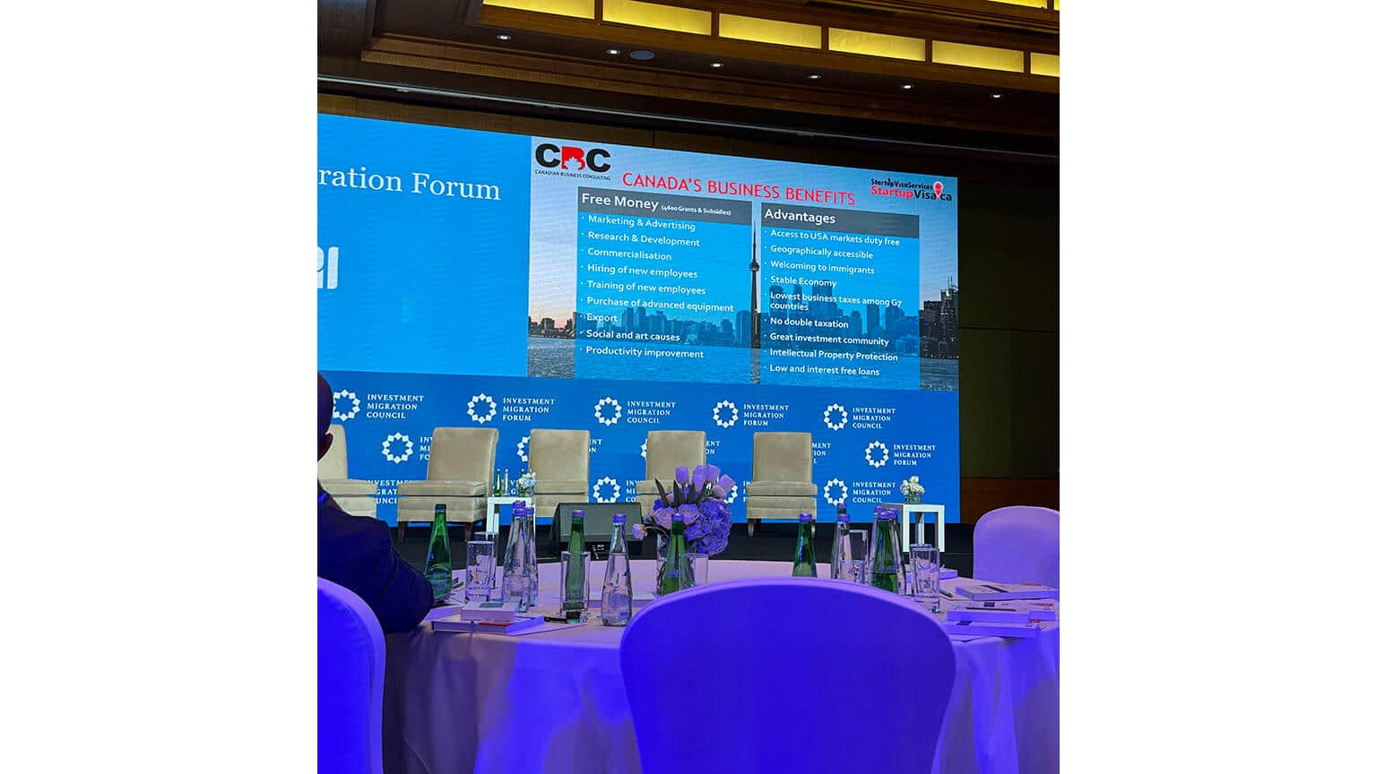 Подготовка к выступлению о программе стартап-визы в Канаду