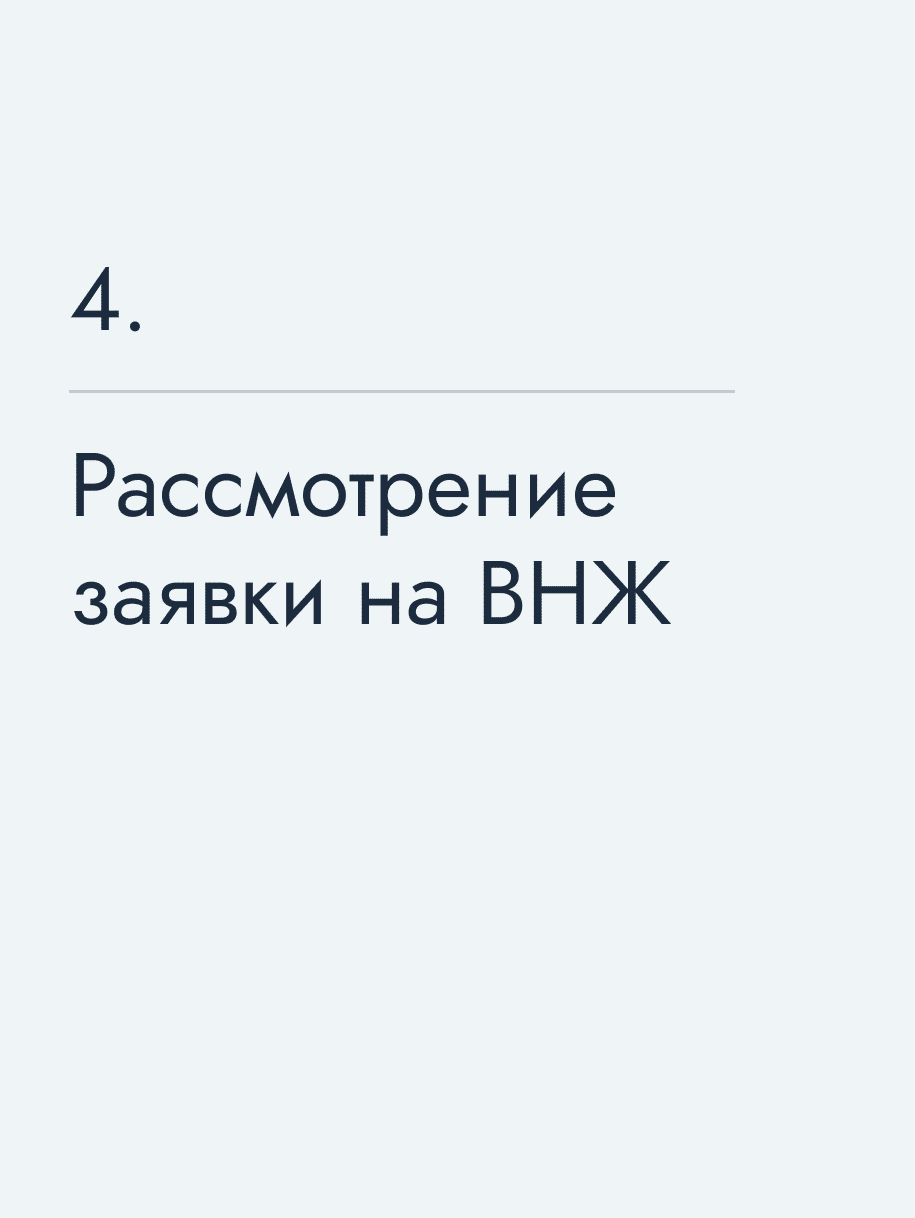 Рассмотрение заявки на ВНЖ