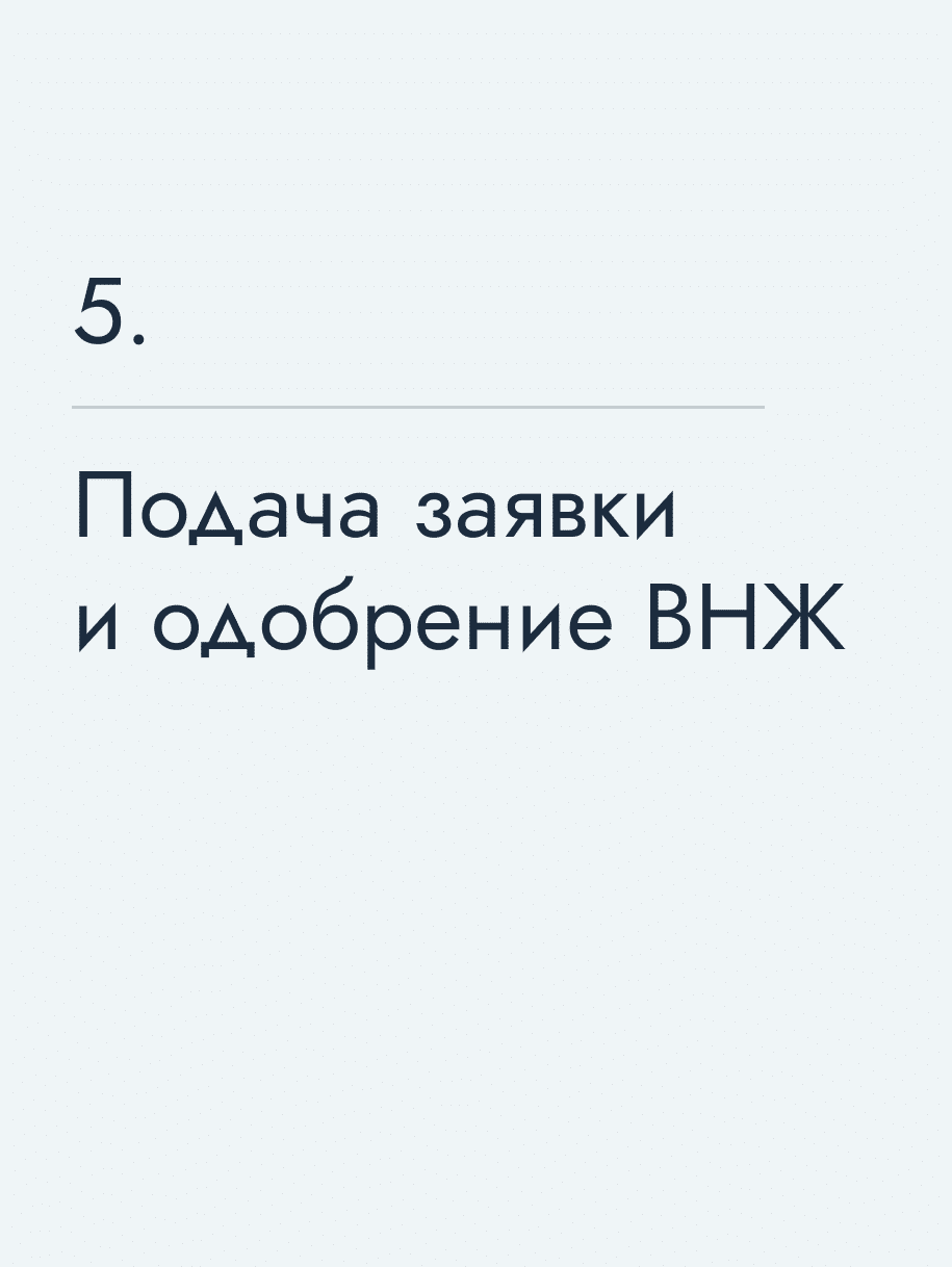 Подача заявки и одобрение ВНЖ