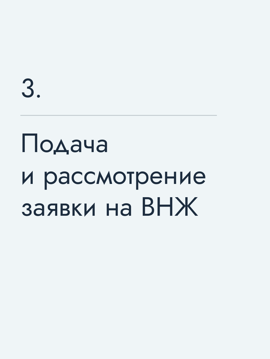 Подача и рассмотрение заявки на ВНЖ