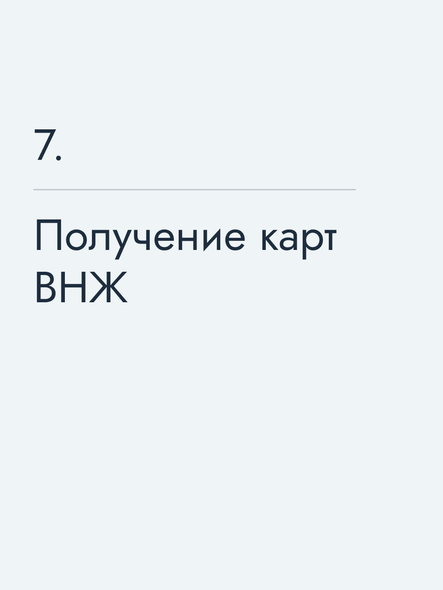 Получение карт ВНЖ