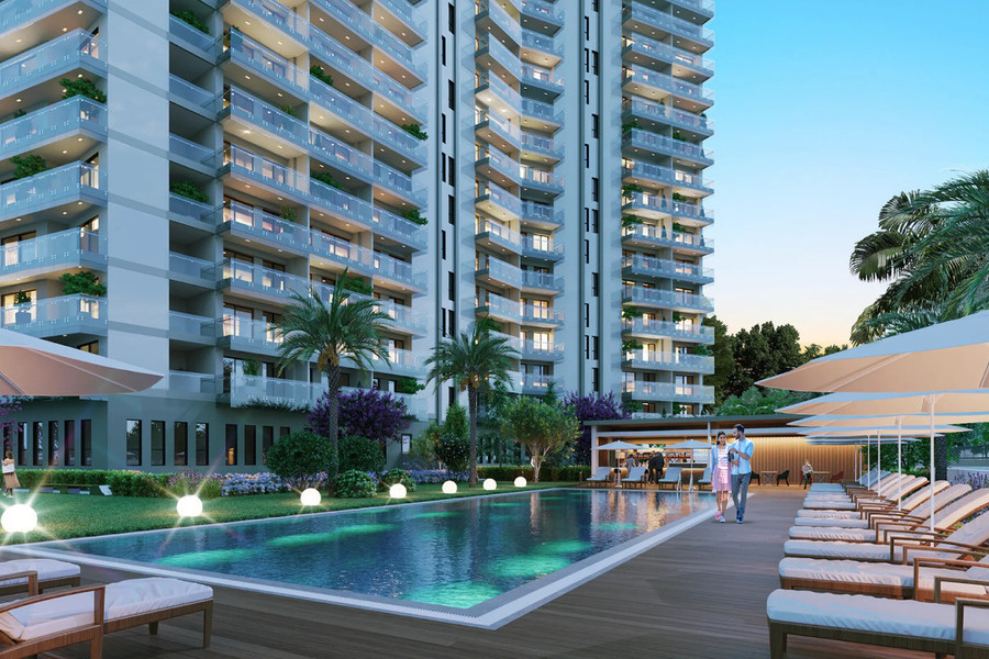 Стильные апартаменты в Малтепе с видом на море