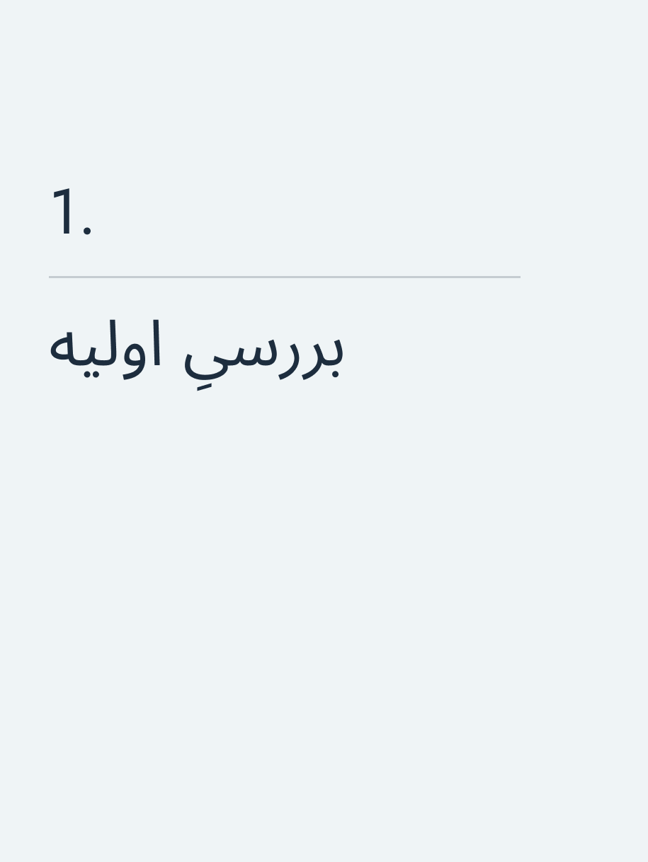 بررسیِ اولیه