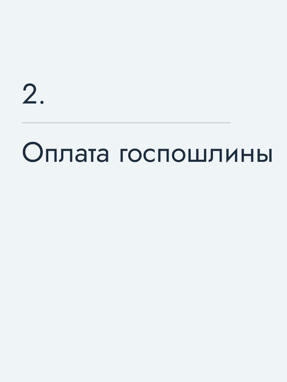 Оплата госпошлины